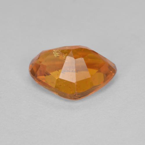1.59캐럿 천연 딥 오렌지 클리노휴마이트, 배 모양, 8.5×6.3 mm, VS-SI