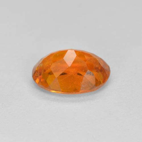 1.15캐럿 천연 붉은빛 오렌지 클리노휴마이트, 타원형 컷, 7.6×5.6 mm, SI