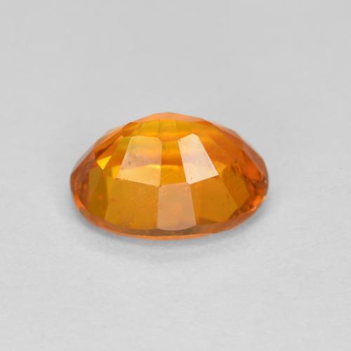 1.38캐럿 천연 미디엄 오렌지 클리노휴마이트, 타원형 컷, 7.7×6 mm, VS-SI