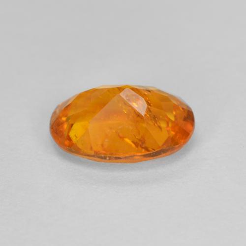 1.26캐럿 천연 앰버 오렌지 클리노휴마이트, 타원형 컷, 8.1×6 mm, SI-I1