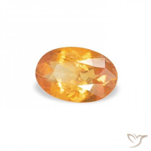 0.39캐럿 천연 Medium Light-Orange 클리노휴마이트, 타원형, SI