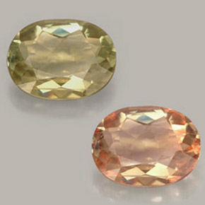 3.50캐럿 천연 그린/핑크 컬러체인지 디아스포어, 타원형 컷, 11.8×9.3 mm, VS-SI