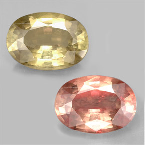 6.44캐럿 천연 그린/핑크 컬러체인지 디아스포어, 타원형 컷, 13.9×9.8 mm, SI