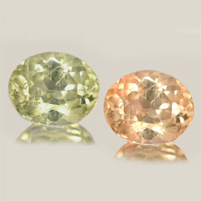 0.99캐럿 천연 그린/핑크 컬러체인지 디아스포어, 타원형 컷, 6.6×5.3 mm, VS