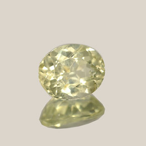 0.99캐럿 천연 그린/핑크 컬러체인지 디아스포어, 타원형 컷, 6.6×5.3 mm, VS