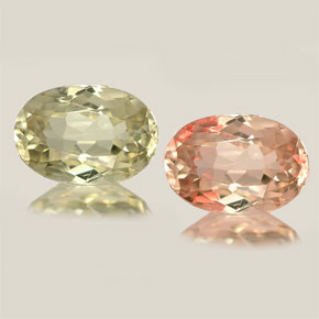 0.82캐럿 천연 그린/핑크 컬러체인지 디아스포어, 타원형 컷, 7×4.9 mm, VVS-VS