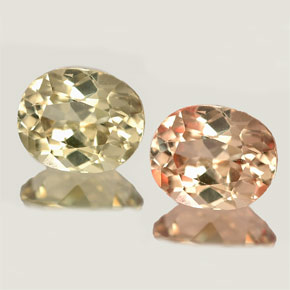 0.83캐럿 천연 그린/핑크 컬러체인지 디아스포어, 타원형 컷, 6.3×5.1 mm, VVS-VS