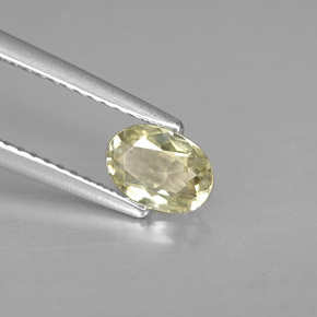 0.61캐럿 천연 그린/핑크 컬러체인지 디아스포어, 타원형 컷, 6.3×4.4 mm, VS