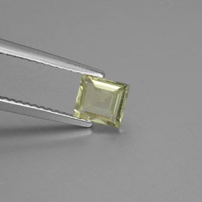0.71캐럿 천연 그린/핑크 컬러체인지 디아스포어, 스퀘어, 5.6×5.1 mm, VS