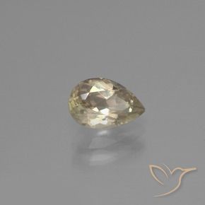 1.19캐럿 천연 골드 컬러체인지 디아스포어, 배 모양, 8.1×5.4 mm, VS-SI