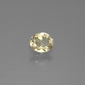 0.59캐럿 천연 갈색빛 옐로우 컬러체인지 디아스포어, 타원형 컷, 5.8×4.8 mm, VS