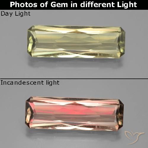 6.71ct 옥타곤 컷 컬러 체인지 디아스포어, 22.7 x 7.5mm 터키산, Photo A