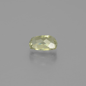 1.31캐럿 천연 라이트 옐로우 컬러체인지 디아스포어, 쿠션 컷, 7.6×5.2 mm, VVS