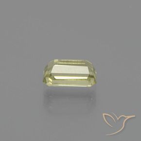 0.93캐럿 천연 매우 밝은 노란색 색상 변화 디아스포어, 옥타곤 / 에메랄드 컷, VVS-VS