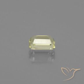0.96캐럿 천연 라이트 골든 옐로우 색상 변화 디아스포어, 옥타곤 / 에메랄드 컷, VVS-VS