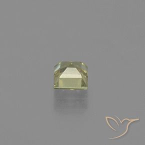 0.55캐럿 천연 연노랑 색상 변화 디아스포어, 정사각형, VVS-VS