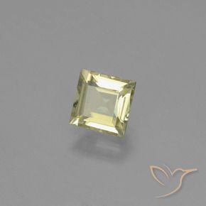 0.78캐럿 천연 연노랑 색상 변화 디아스포어, 정사각형, VVS-VS