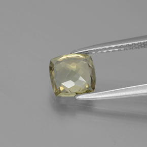 1.25캐럿 천연 그린/핑크 컬러체인지 디아스포어, 쿠션 컷, 6.5×6.5 mm, VVS-VS