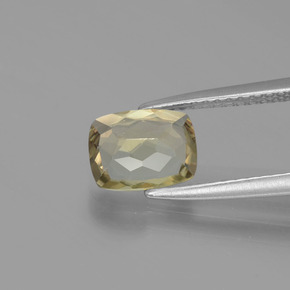 1.25캐럿 천연 그린/핑크 색상 변화 디아스포어, 쿠션 컷, VVS