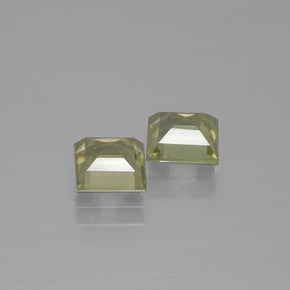 캐럿 천연 그린/핑크 컬러체인지 디아스포어 보석, 스퀘어, 5.5×5.5 mm, VS