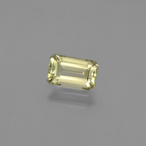 1.10캐럿 천연 흙빛 노란색 컬러체인지 디아스포어, 에메랄드 컷, 7.5×4.6 mm, VS