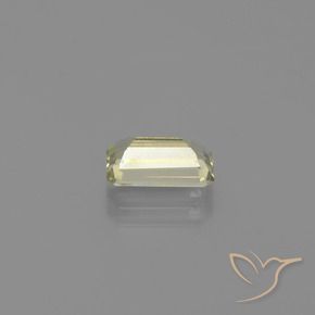 1.62캐럿 천연 연노랑 색상 변화 디아스포어, 옥타곤 / 에메랄드 컷, VVS-VS