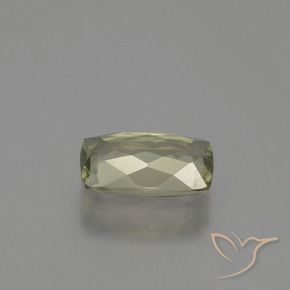 1.15캐럿 천연 라이트 골든 옐로우 색상 변화 디아스포어, 쿠션 컷, VVS-VS