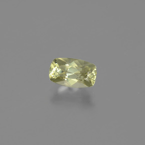 1.13캐럿 천연 라이트 옐로우 컬러체인지 디아스포어, 쿠션 컷, 7.8×4.7 mm, VVS