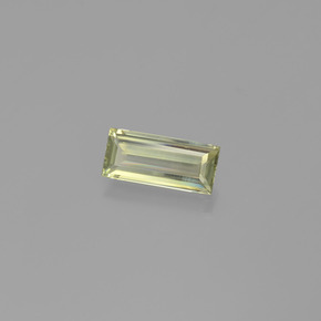 1.32캐럿 천연 라이트 옐로우 컬러체인지 디아스포어, 바게트, 10.4×4.6 mm, VVS