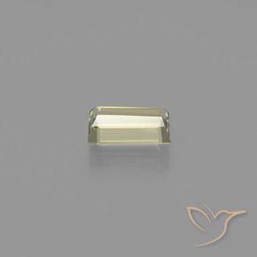 1.39캐럿 천연 연노랑 색상 변화 디아스포어, 바게트, VVS