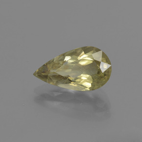 2.40캐럿 천연 그린/핑크 컬러체인지 디아스포어, 배 모양, 12.1×6.7 mm, SI