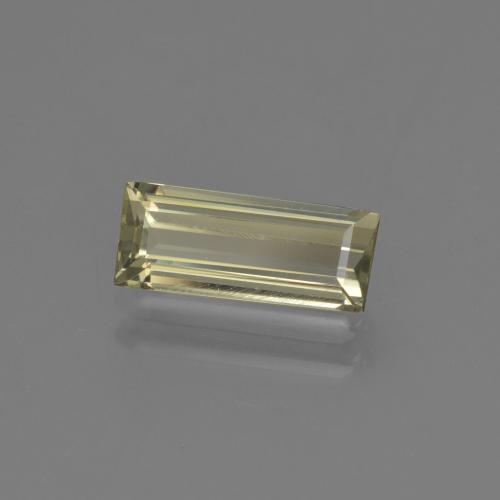 1.43캐럿 천연 갈색빛 옐로우 컬러체인지 디아스포어, 바게트, 10.7×4.4 mm, VVS-VS
