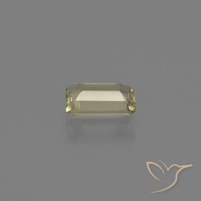 0.62캐럿 천연 연노랑 색상 변화 디아스포어, 옥타곤 / 에메랄드 컷, VVS-VS
