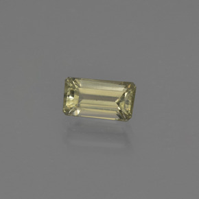 0.76캐럿 천연 갈색빛 옐로우 컬러체인지 디아스포어, 에메랄드 컷, 6.8×3.8 mm, VS