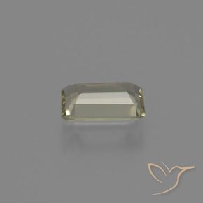 0.83캐럿 천연 갈색빛 옐로우 컬러체인지 디아스포어, 에메랄드 컷, 7.1×4.6 mm, VVS-VS