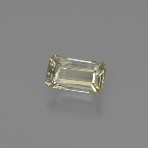 0.86캐럿 천연 갈색빛 옐로우 컬러체인지 디아스포어, 에메랄드 컷, 7.2×4.2 mm, VS