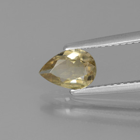 0.71캐럿 천연 그린/핑크 컬러체인지 디아스포어, 배 모양, 7.5×5.2 mm, VS