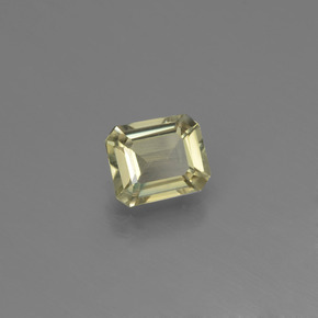 0.88캐럿 천연 그린에서 핑크 컬러체인지 디아스포어, 에메랄드 컷, 6.2×5.2 mm, VVS-VS