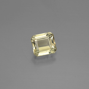 0.74캐럿 천연 라이트 골든 옐로우 컬러체인지 디아스포어, 에메랄드 컷, 5.4×5 mm, VVS-VS