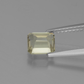 0.99캐럿 천연 그린/핑크 컬러체인지 디아스포어, 에메랄드 컷, 6×5.5 mm, VVS-VS