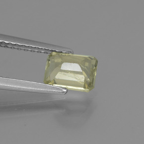 1.01캐럿 천연 그린/핑크 컬러체인지 디아스포어, 에메랄드 컷, 6.5×4.8 mm, VS