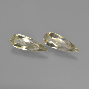 2.22캐럿 천연 매우 밝은 황금색 컬러체인지 디아스포어 보석, 배 모양, 13.1×4.6 mm, VVS
