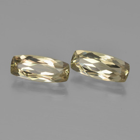 3.01캐럿 천연 매우 연한 옐로우 컬러체인지 디아스포어 보석, 쿠션 컷, 11×4.7 mm, VVS-VS