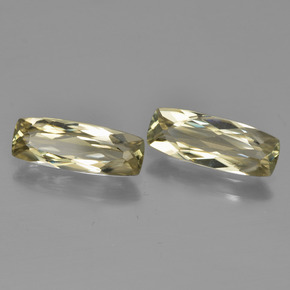 2.78캐럿 천연 매우 연한 옐로우 컬러체인지 디아스포어 보석, 쿠션 컷, 11.7×4.4 mm, VVS