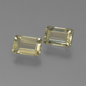 캐럿 천연 그린/핑크 컬러체인지 디아스포어 보석, 에메랄드 컷, 6.9×4.5 mm, VS