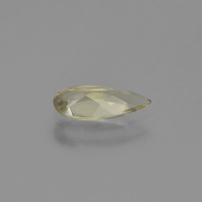 0.61캐럿 천연 따뜻한 노란색 컬러체인지 디아스포어, 배 모양, 8.9×4.1 mm, VVS-VS