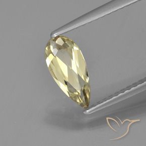0.80캐럿 천연 흙빛 노란색 색상 변화 디아스포어, 배 모양, VVS-VS