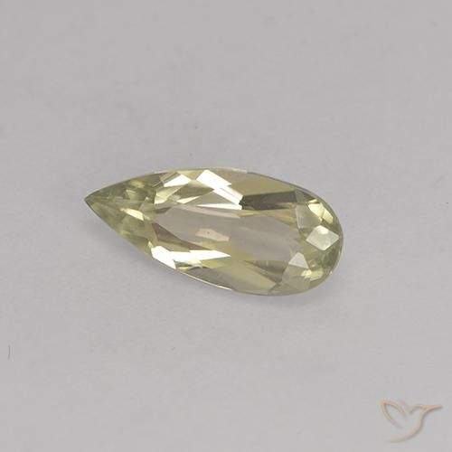 1.00캐럿 천연 갈색빛 옐로우 컬러체인지 디아스포어, 배 모양, 10.2×4.5 mm, VVS-VS