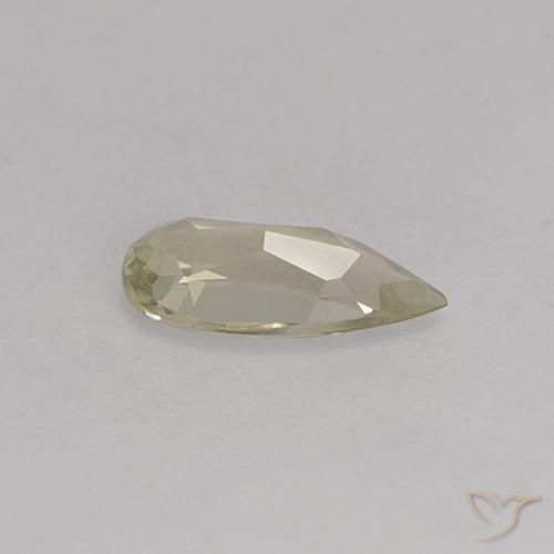 1.00캐럿 천연 갈색빛 옐로우 컬러체인지 디아스포어, 배 모양, 10.2×4.5 mm, VVS-VS
