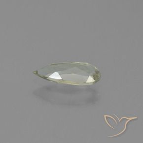 0.63캐럿 천연 갈황색 색상 변화 디아스포어, 배 모양, VVS-VS